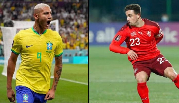 ব্রাজিল-সুইজারল্যান্ড লড়াইয়ের পরিসংখ্যান