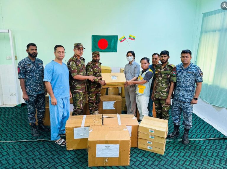 মিয়ানমারে বাংলাদেশ সেনাবাহিনীর নেতৃত্বে উদ্ধার ও চিকিৎসা সহায়তা অব্যাহত
