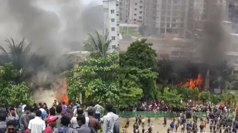 উত্তরা বিমান দুর্ঘটনায় নিহত ১৬, দগ্ধ বহু শিক্ষার্থী—শোকাচ্ছন্ন গোটা দেশ